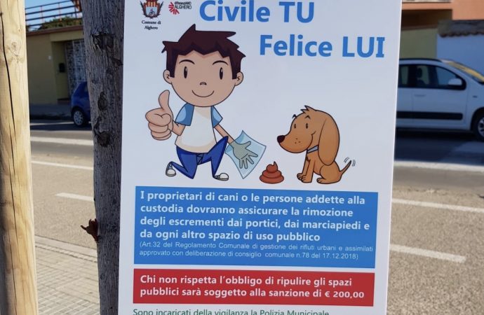 Roba da cani, anzi da umani (incivili), ma sempre m….da è, quale fortuna!