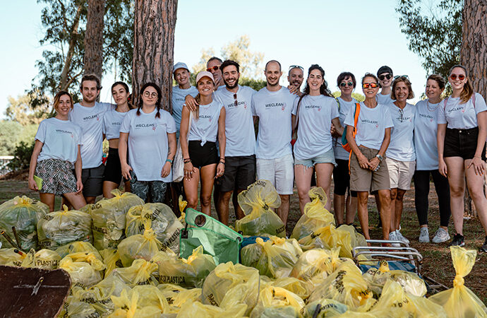 Raccolti 1.230 chili di rifiuti a Mugoni, WeClean e i Tetragonauti fanno squadra