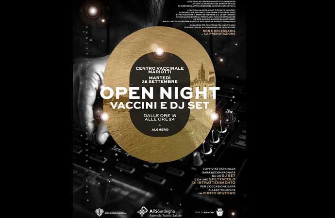 Oggi vaccini a ritmo di musica all’Hub di Alghero
