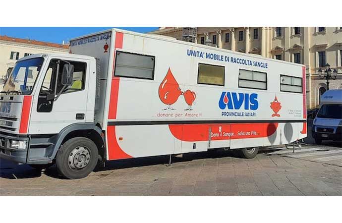 Dona il sangue: mercoledì 14 settembre l’autoemoteca dell’Avis nella piscina comunale di Alghero