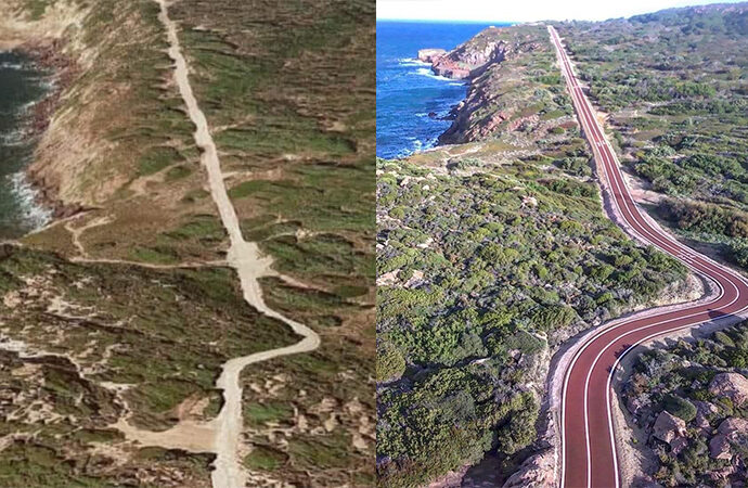 La pista ciclopedonale di Capo Altano (Portoscuso) probabilmente è stata realizzata con autorizzazione paesaggistica scaduta.