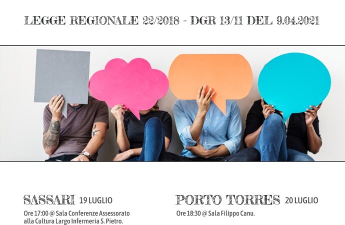 Standard ortografico del Sassarese, presentazione della bozza a Sassari, Sorso, Porto Torres e Stintino