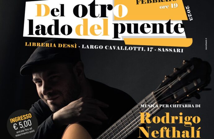 Il maestro Rodrigo Nefthtalì dal Messico a Sassari con la sua musica per chitarra