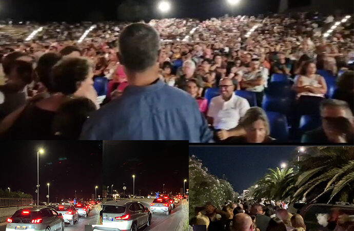 VIDEO – Altra serata magica ieri ad Alghero: quasi 4.500 persone ad assistere allo show di Enrico Brignano. Caos traffico