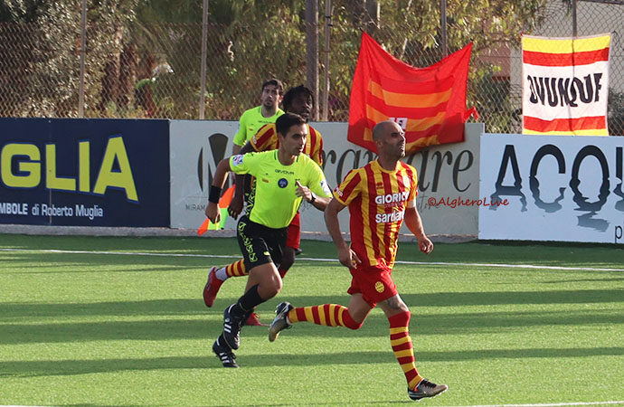 L’Alghero prima si spaventa, poi domina il Posada, finisce 3 a 1 con balzo al terzo posto in classifica