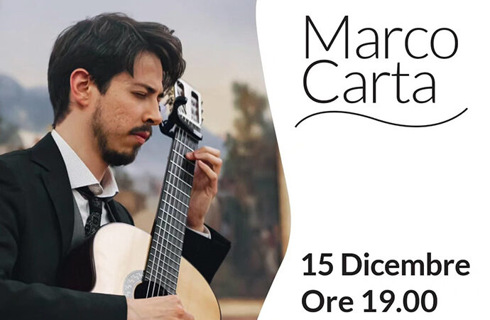 Il 15 dicembre Marco Carta in concerto alla biblioteca universitaria di Sassari