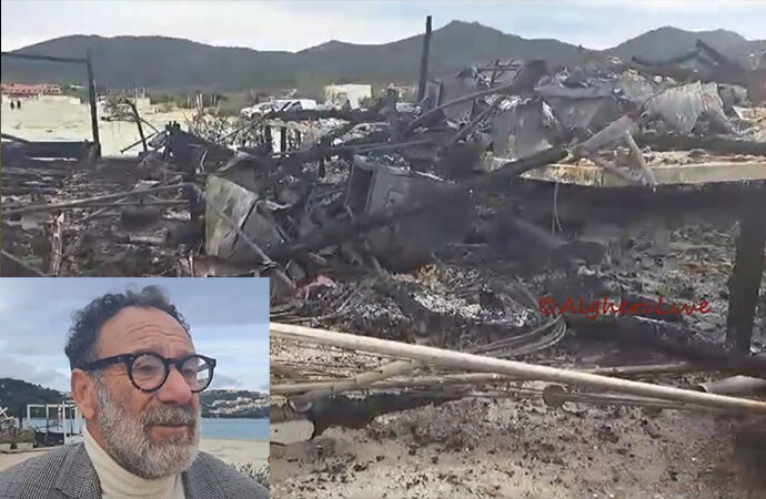 VIDEO – Un incendio distrugge il “Regolo” a Marinella. Il proprietario Nuccio Merone: lo ricostruirò, ma la Regione mi aiuti