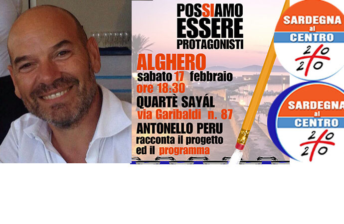 Oggi Antonello Peru al Quarter Sayal: si espone progetto e programma