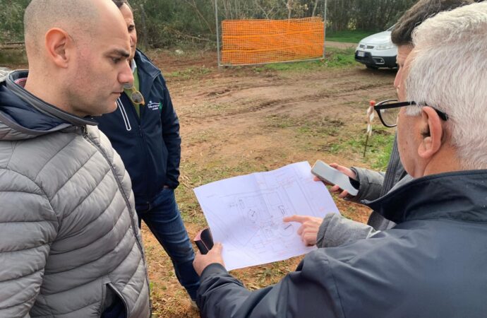 Il Vice Presidente del Parco di Porto Conte Adriano Grossi: impianto di fitodepurazionea Santa Maria La Palma in corso d’opera