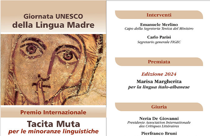VI^ Edizione del premio Tacita Muta per le minoranze linguistiche a Marisa Margherita di  San Marzano di San Giuseppe