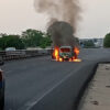 Sassari – Assalto armato alla Mondialpol, spari e auto incendiate sulla 131, svuotato il caveau