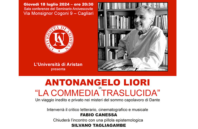 L’Università di Aristan presenta Antonangelo Liori in “La Commedia Traslucida”