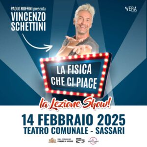 Vincenzo Schettini a Sassari con La Fisica che Ci Piace