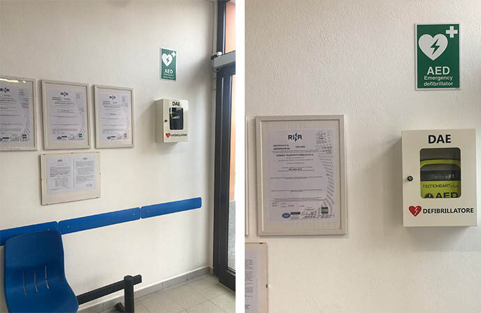 ATP Sassari è cardioprotetta: due defibrillatori e personale formato per gestire le emergenze.