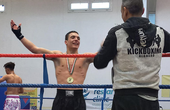 Campionato Sardo Kickboxing: Davide Demartis è la stella emergente e Alghero brilla