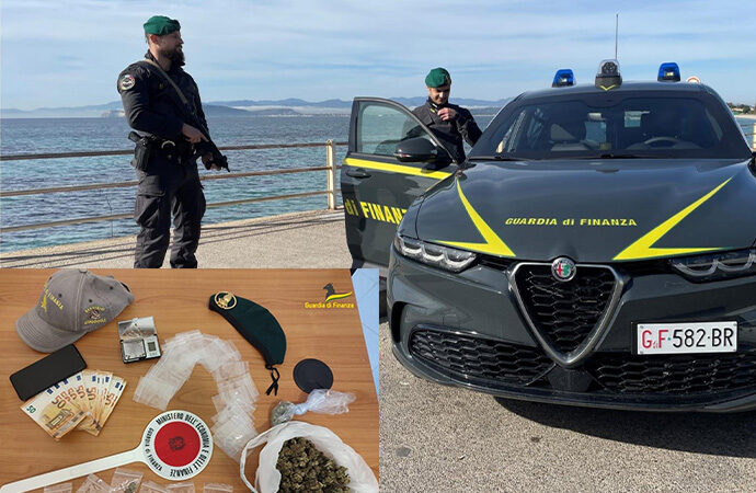 Cagliari , la GdF arresta un giovane 50enne per detenzione e spaccio di sostanze stupefacenti