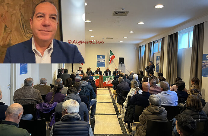 VIDEO – Andrea Delogu è il primo Segretario cittadino di Forza Italia. Azzurri centrali nello scacchiere politico algherese