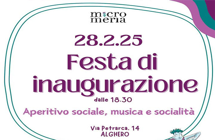 Ad Alghero oggi inizia l’avventura di Micromeria, nuovo Circolo Arci: Una “piazza al coperto” democratica, transfemminsta, antifascista e antirazzista,  promotrice di pace e fratellanza
