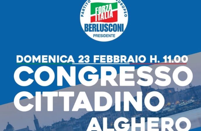 Forza Italia ad Alghero a Congresso: “Valori europeisti, cristiani, liberali e liberisti” .  Oggi si elegge il Segretario