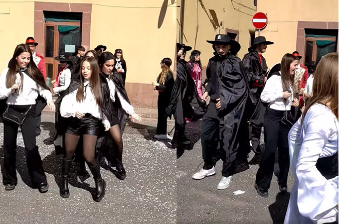 VIDEO – I ragazzi dell’Istituto Roth di Alghero sfilano al Carnevale di Bosa