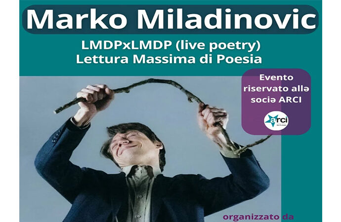 La settimana poetica di Micromeria,  parte oggi 18 marzo con Marko Miladinović