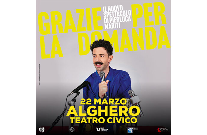 Pierluca Mariti al Teatro Civico di Alghero, il 22 marzo