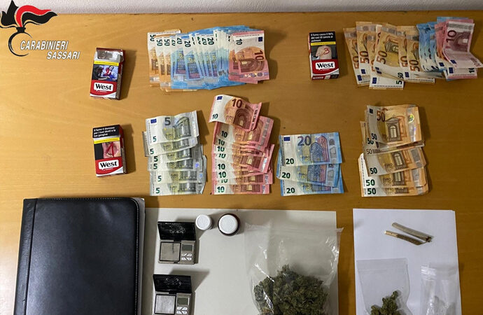 Alghero, i Carabinieri arrestano un uomo per detenzione ai fini di spaccio di sostanze stupefacenti
