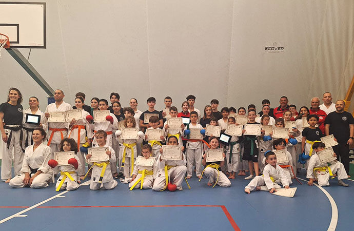 La Why Company Martial Gym di Alghero  a Uri ha partecipate alle gare di karate, erano presenti 630 atleti