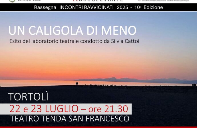 “Un Caligola di meno” il 22 e 23 luglio al teatro tenda San Francesco di Tortolì