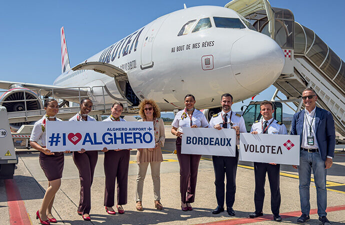 Alghero accoglie il primo volo Volotea da Bordeaux
