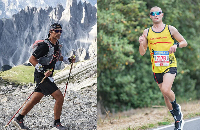Attilio Danzeo e Francesco Priamo portacolori Alguerunners a Lavaredo e Codrongianos