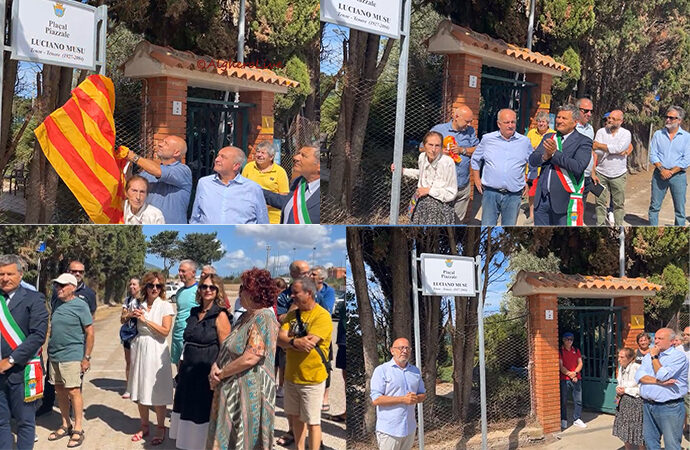 Il Piazzale del tennis Club di Maria Pia intitolato a Luciano Musu