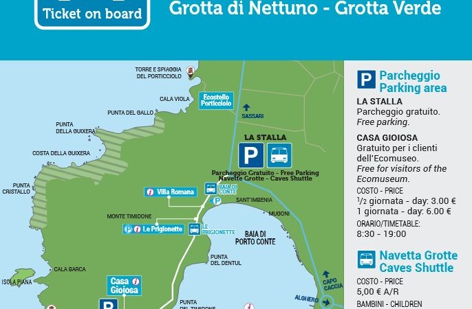 Grotta di Nettuno e  Grotta Verde, da domani si avvia il servizio navetta: costo 5 euro. Stop alle soste lungo la strada che non sarà chiusa