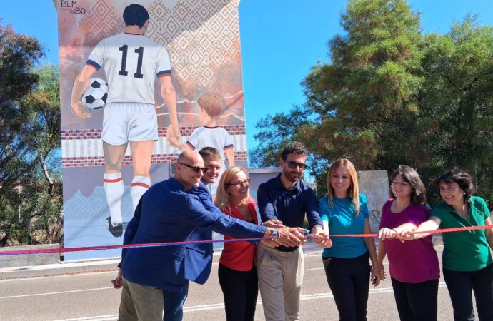 Inaugurata a Cagliari un’opera di Street Art in omaggio al grande Gigi Riva