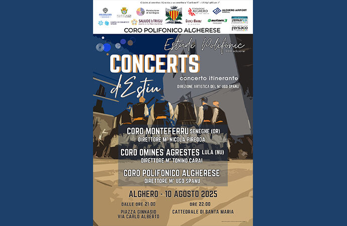 Secondo appuntamento con i Concerts d’Estiu firmato dal Coro Polifonico Algherese