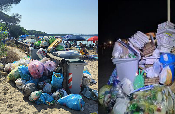 Spiagge prese d’assalto la notte di Ferragosto,  rifiuti compresi. Pulizie incrementate alla mattina