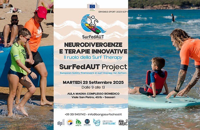 Bonga Surf School- Si presenta il pilot italiano   SurFedAUT, protocollo europeo di sicurezza nel surf inclusivo per l’autismo