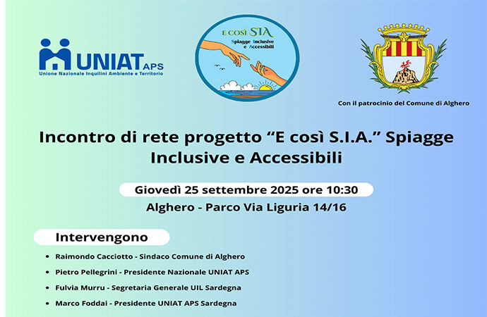 Il Diritto al mare: Spiagge Inclusive e accessibili, convegno Giovedì 25 settembre