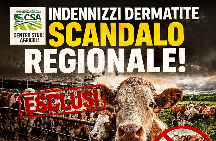 Centro Studi Agricoli: indennizzi farsa, esclusi la maggior parte dei capi bovini sardi