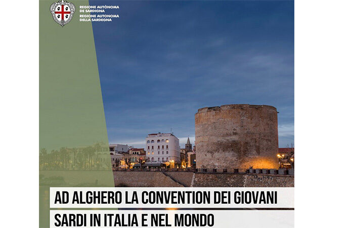 Convention dei giovani sardi in Italia e nel mondo dal 22 al 24 ottobre ad Alghero organizzata da Regione Sardegna