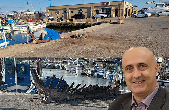 Rimossa completamete la barca abbandonata da due anni al Porto, la soddisfazione di Christian Mulas