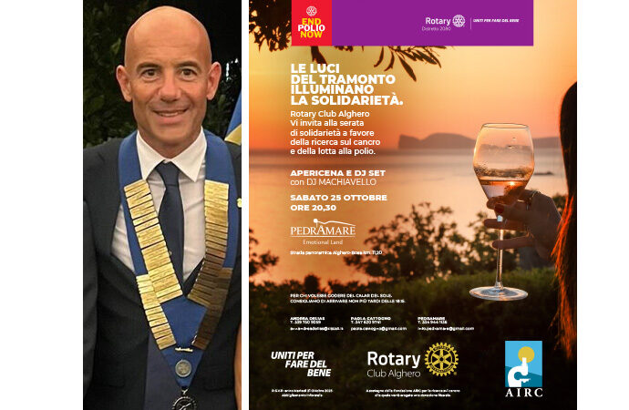 Evento solidale organizzato dal Rotary Club Alghero a sostegno della ricerca e della cura