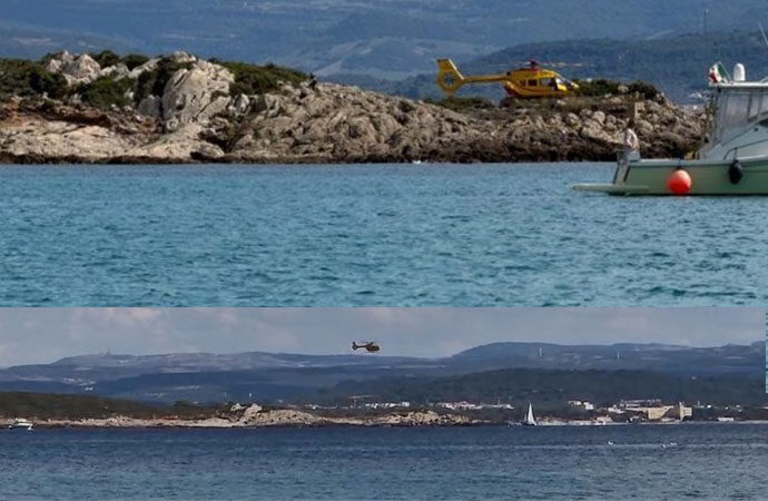 VIDEO – Soccorsa una donna  sulla scogliera nei pressi delle Bombarde, in azione l’elisoccorso dell’AREUS
