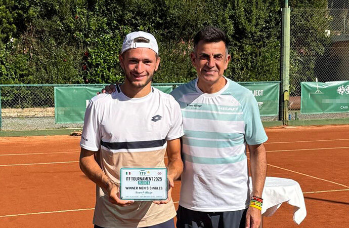 Gianluca Cadenasso concede il bis nel singolare maschile dell’Itf Combined
