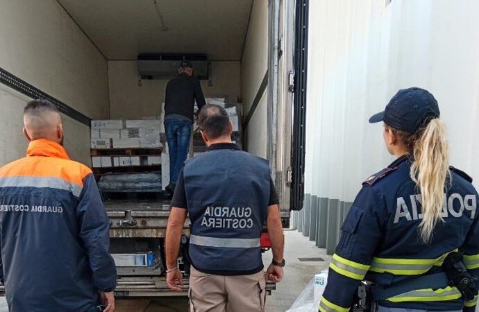Olbia, sequestrati oltre 390kg di prodotto ittico privo di tracciabilità