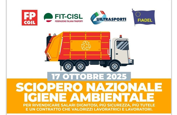 Sciopero nazionale igiene urbana, possibili disagi anche ad Alghero