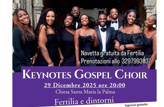 Il CCN di Fertilia porta il Keynotes Gospel Choir a Santa Maria La ...