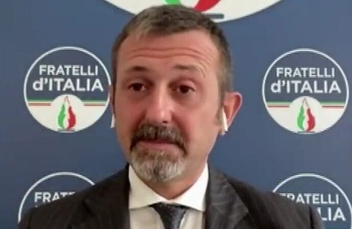 Punto stampa del Sottosegretario alla Giustizia Andrea Delmastro all’esterno della Casa di Reclusione di Alghero