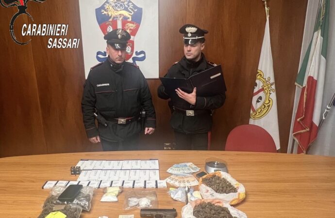 Sassari: sorpreso in possesso di Cocaina, Marijuana, sostanze dopanti e un ordigno artigianale, arrestato un ragazzo dai Carabinieri
