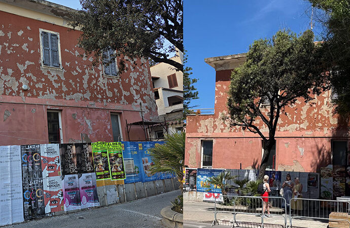 Christian Mulas interviene su immobile degradato fra via XX Settembre e Via Kennedy: uno sfregio al decoro urbano e un pericolo